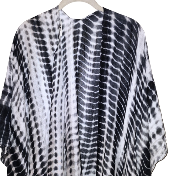 Anthropologie Michael Stars Ruana Scarf Sarong Wrap Shawl Tye-Dye - Picture 4 of 10